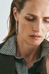 The Sigh V Gold Plated Earring