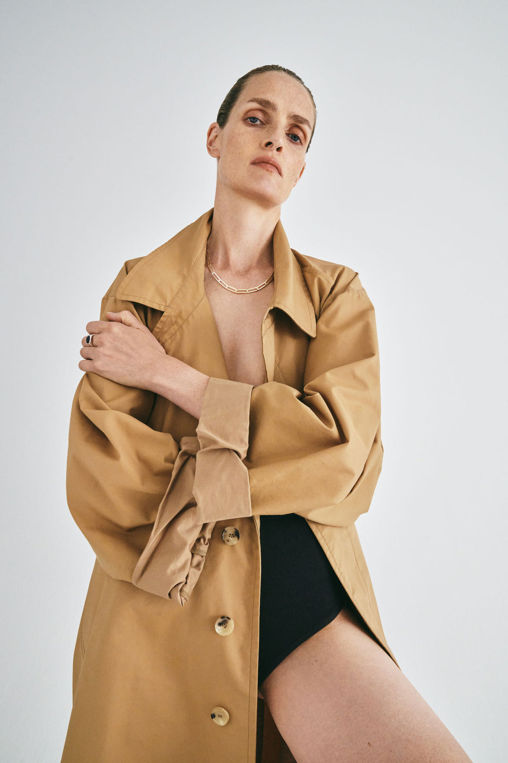 Exhaling her 18K Gold & Silver Necklace