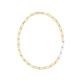 Exhaling her 18K Gold & Silver Necklace