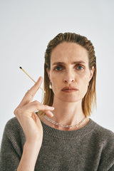 Exhaling her 18K Sølv, Guld Halskæde