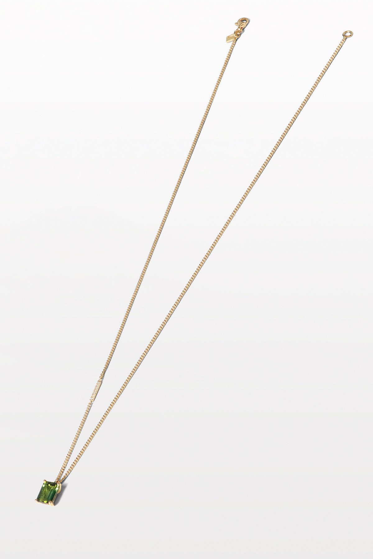 Lustre 01 18K Gold Necklace w. Diamonds & Tourmaline