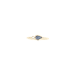 Miss Frida 14K Gold Ring w. Diamond & Sapphire