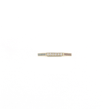 Klassisk Hexagon 14K Guld Ring m. Diamanter