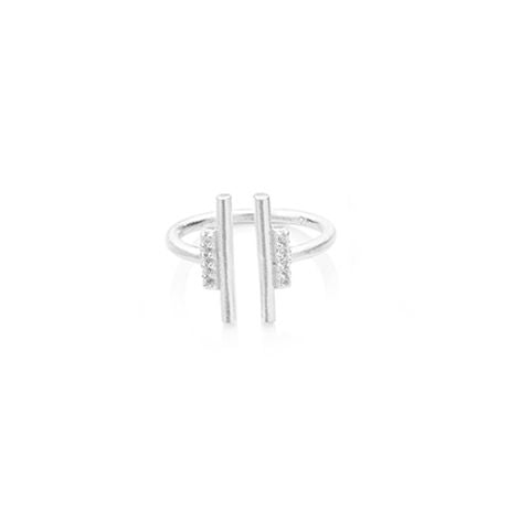 Lenox Sølv Ring m. Zirkon