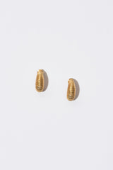The Beach Small Gold Plated Hoops w. Pearls - Pair