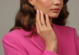 Artisia Triple Bar 18K Gold Ring w. Diamonds & Rubies