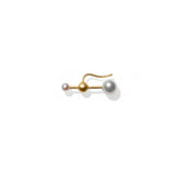Miss Esine Gold Pearl Earring