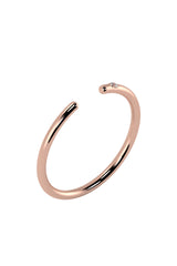 Line Open 18K Rose Gold Ring w. Lab-Grown Diamond
