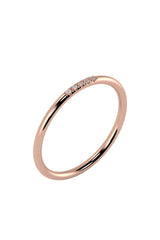 Line 18K Rose Gold Ring w. Lab-Grown Diamonds
