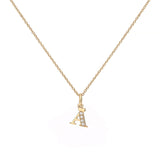 Love Letter Ä 18K Guld Halskæde m. Diamanter