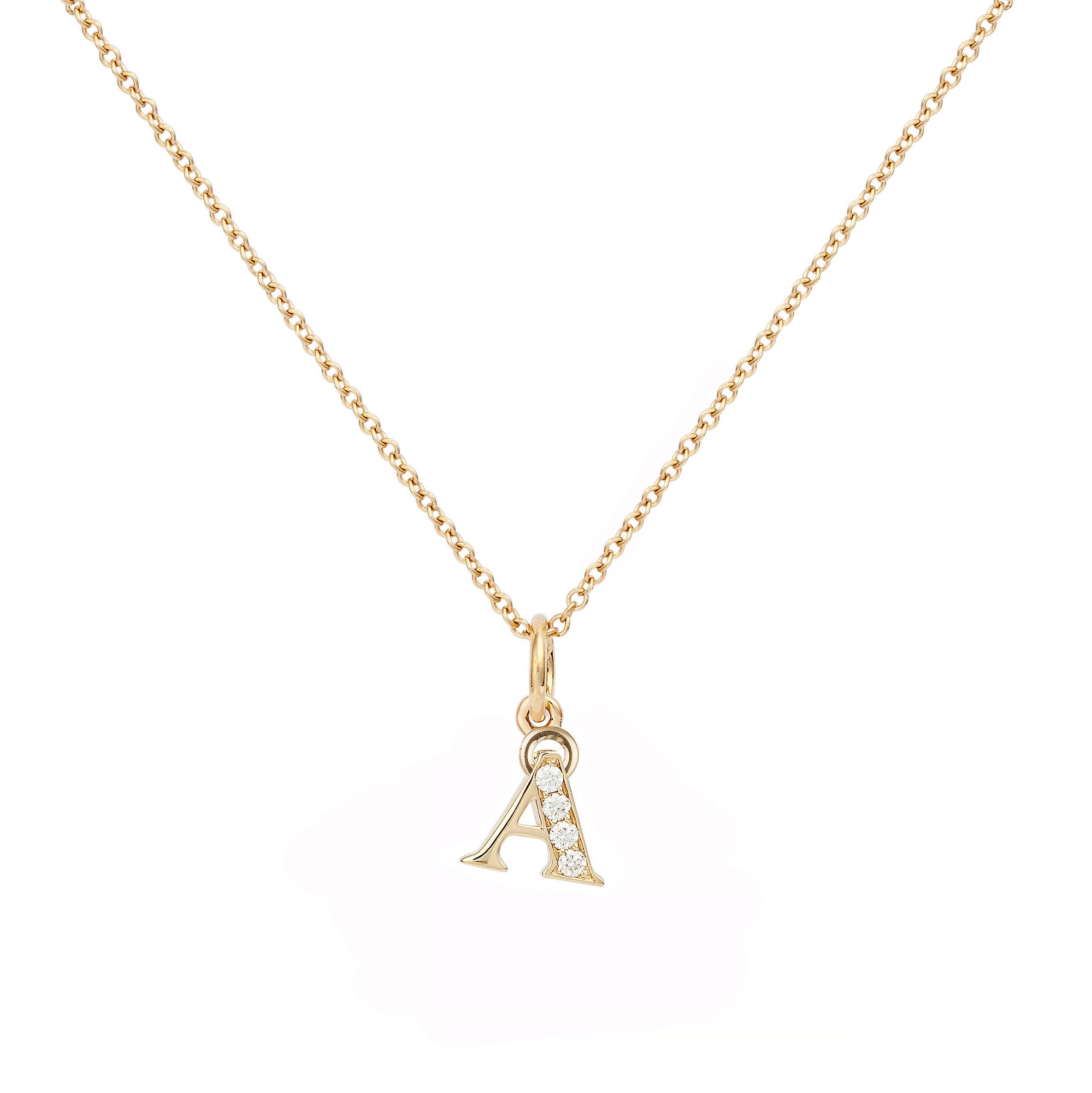 Love Letter Å 18K Guld Halskæde m. Diamanter