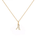Love Letter Å 18K Gold Necklace w. Diamonds