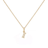 Love Letter I 18K Gold Necklace w. Diamonds