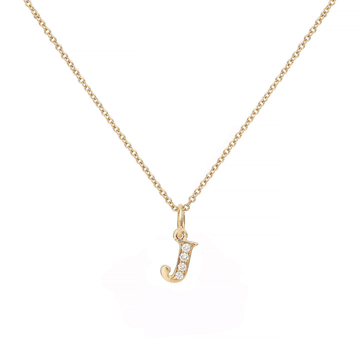 Love Buchstabe "J" Goldkette aus 18K I Diamanten