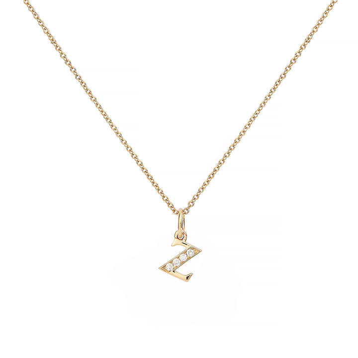 Love Buchstabe "Z" Goldkette aus 18K I Diamanten