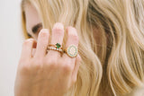 Sabine 14K Gold Ring w. Tsavorites