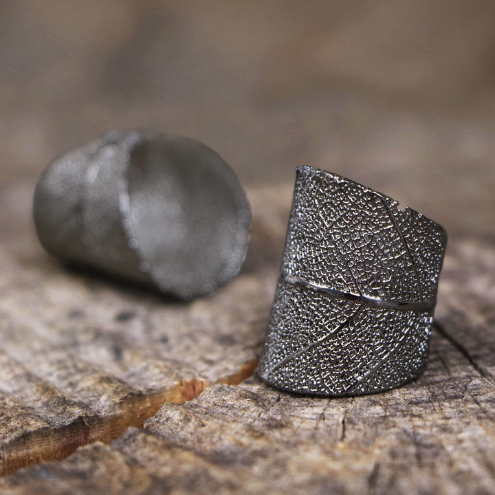 MAIA Schwarzgold Ring I Vergoldet