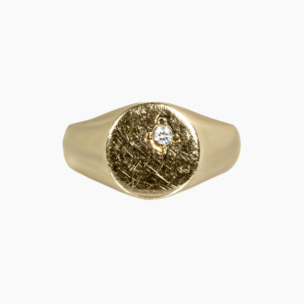 Margaret 9K Gold Ring w. Diamond
