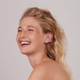 Cosmic 18K Rosegold Earring w. Diamonds