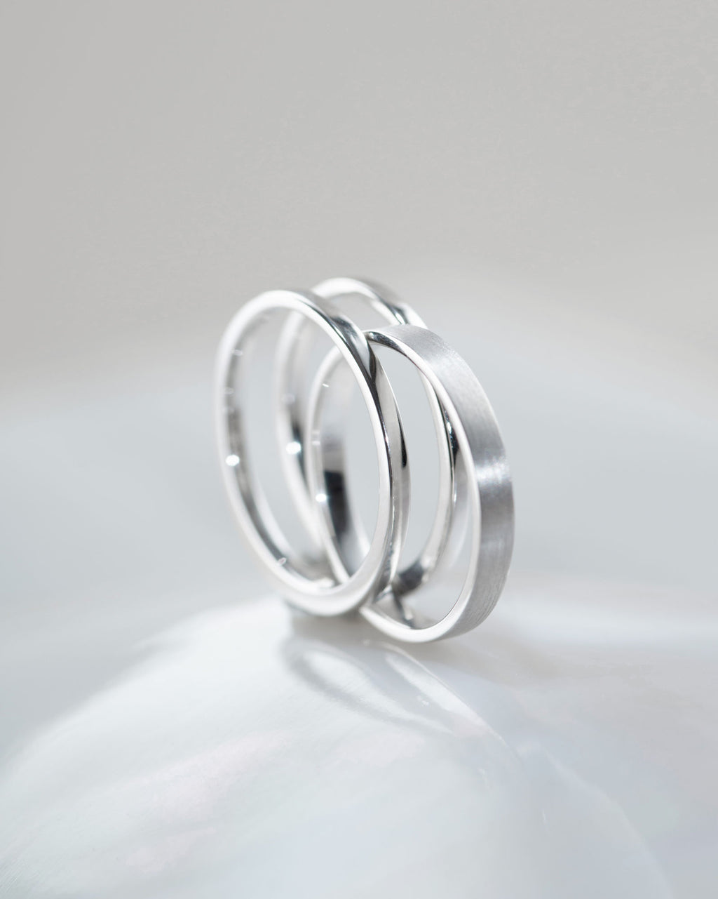 Unisex We Matt 18K Whitegold Ring