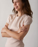 Unisex We 18K Whitegold & Rosegold Ring w. White Lacquer