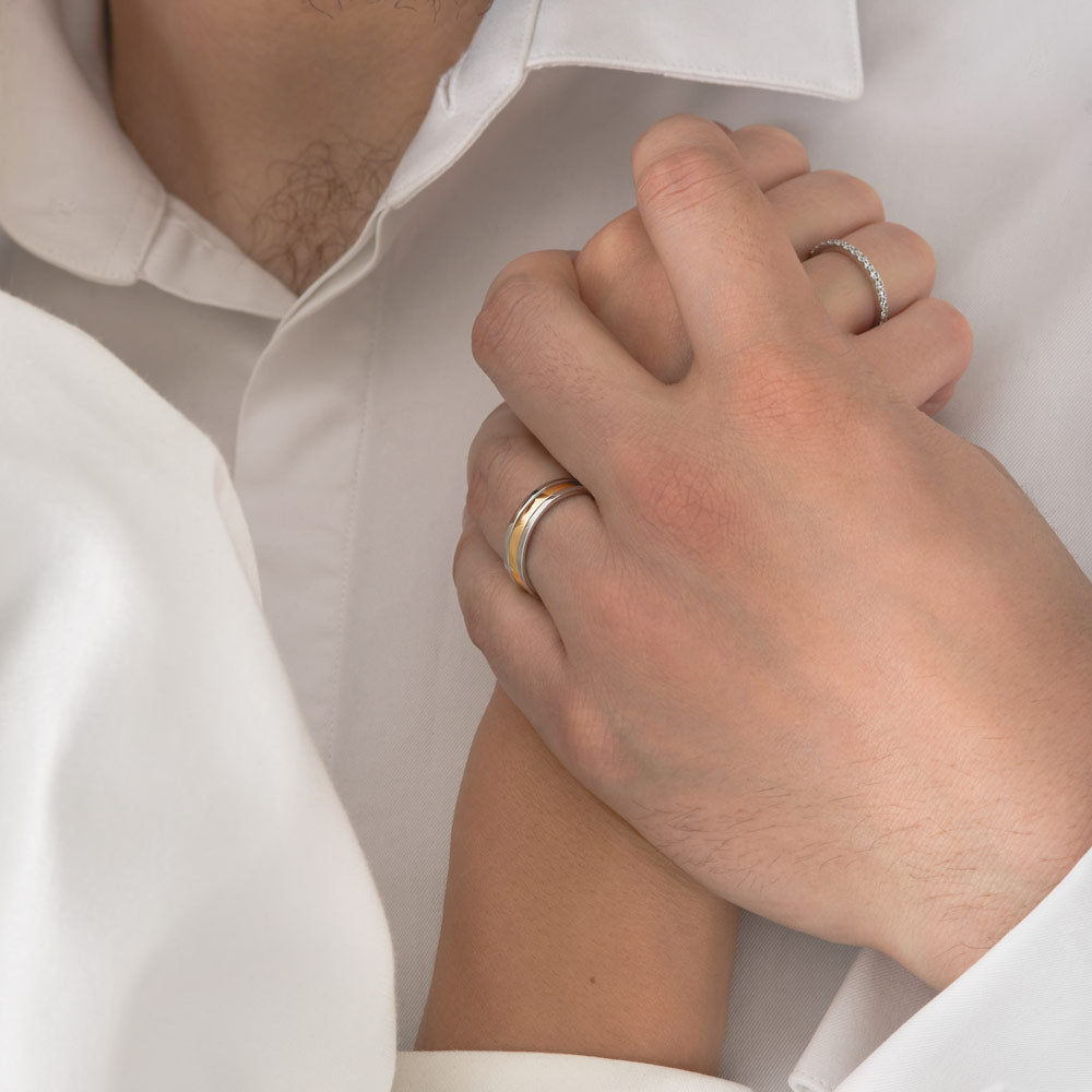 Unisex We 18K Whitegold & Gold Ring