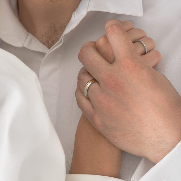 Unisex We 18K Whitegold & Gold Ring