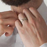 Unisex We Mat 18K Hvidguld & Guld Ring