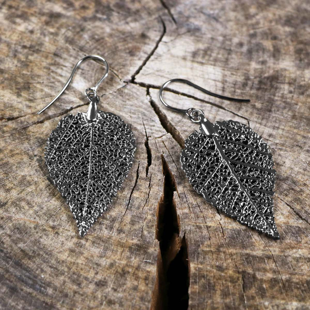 MEIA Black Gold Plated Earrings