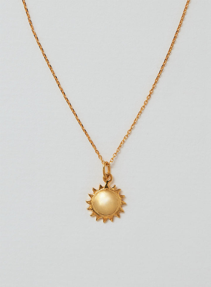 Mini Sun 14K Forgyldt Halskæde