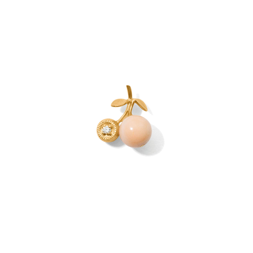 Miss Echerry ørestik Guld Diamond Pink Coral
