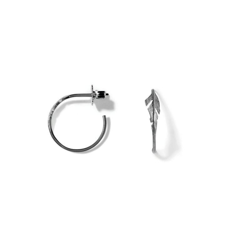 Miss Ellegood Two Open Earring Grey