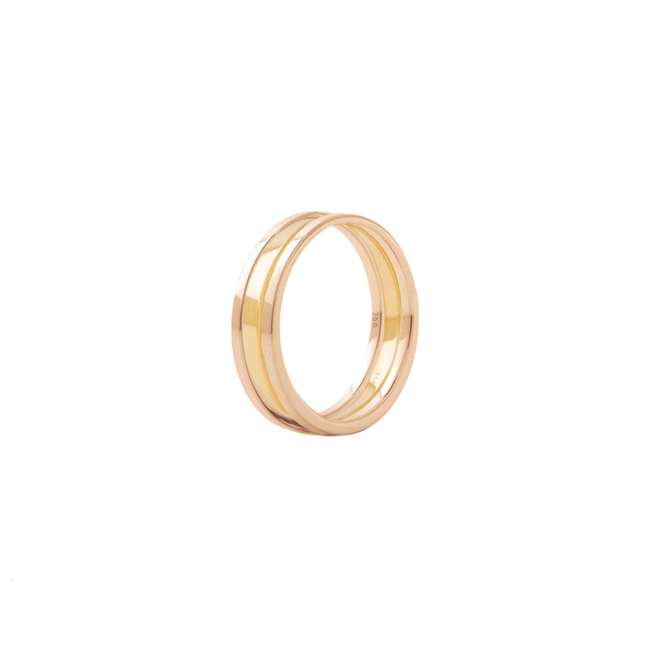 Unisex We 18K Rosegold & Gold Ring