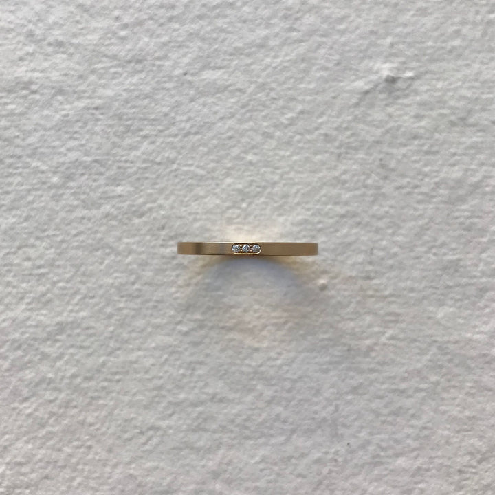 MOON Phases 14K Goldring mit Diamanten