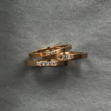 MOON Phases 14K Gold Ring w. Diamonds