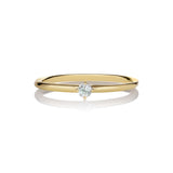 Malene 2.5 Blue 14K Gold Ring w. Aquamarine
