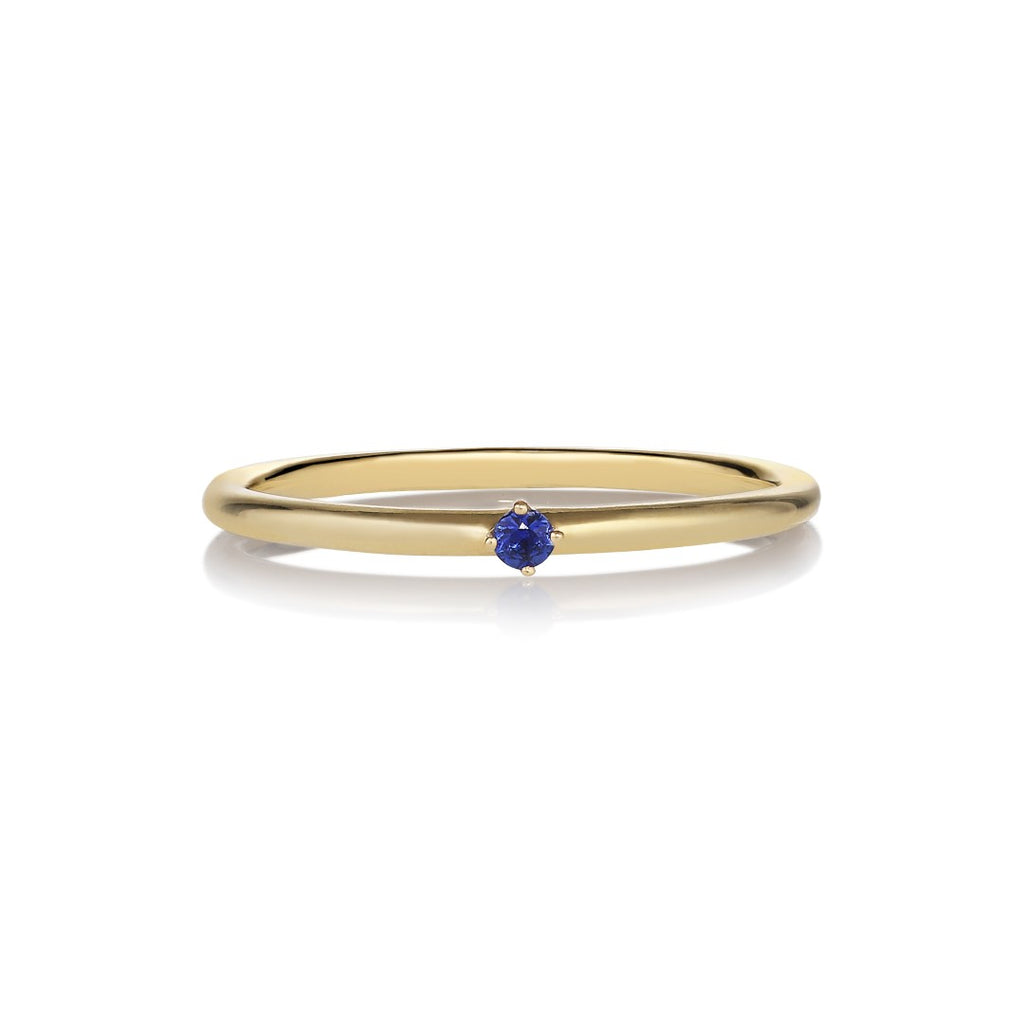 Malene 1.8 Blue 14K Gold Ring w. Sapphire