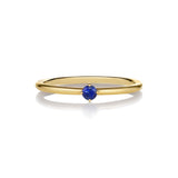 Malene 2.5 Blue 14K Gold Ring w. Sapphire