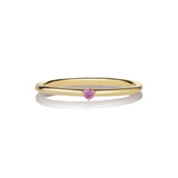Malene 1.8 Pink 14K Gold Ring w. Sapphire