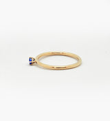Malene 2.5 Blue 14K Gold Ring w. Sapphire