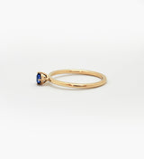 Malene 3.5 Blue 14K Gold Ring w. Sapphire