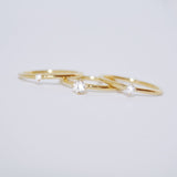 Malene 3.5 White 14K Gold Ring w. Diamond