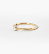Malene 2.5 White 14K Gold Ring w. Diamond