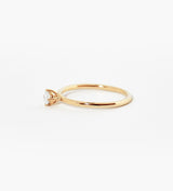 Malene 3.5 White 14K Gold Ring w. Diamond
