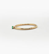 Malene 1.8 Green 14K Gold Ring w. Emerald