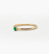 Malene 2.5 Green 14K Gold Ring w. Emerald