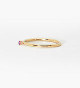 Malene 1.8 Pink 14K Gold Ring w. Sapphire