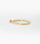 Malene 2.5 Pink 14K Gold Ring w. Sapphire