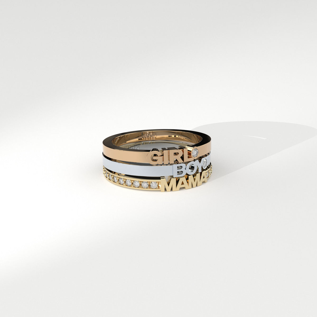 Becoming Girl 14K eller 18K Guld Ring m. Lab-Grown Diamant
