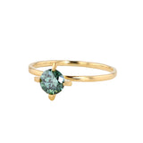 ReMind Solitaire 18K Gold Ring w. Green Lab-Grown Diamond